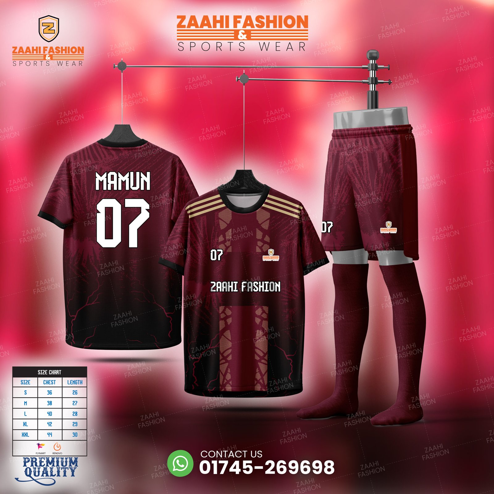 Zaahi Pant (12) (1) Custom Team Jersey & Shorts Set - Image 1